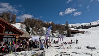 Skiing in Risoul and Vars  France  Snow Show 2024 4k [upl. by Khalid]