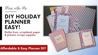 Plan with Me DIY Holiday Planner Easy [upl. by Mason303]