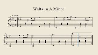 Waltz in A Minor  Practices No 7 [upl. by Embry354]