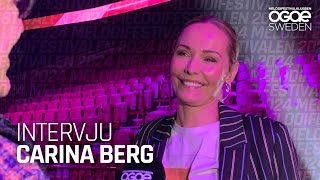 Intervju  Carina Berg  Melodifestivalen 2024 [upl. by Ayatnwahs]