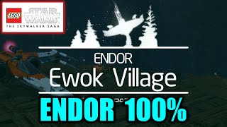 Endor  Space amp Ewok Village 100  All Collectibles  Lego Star Wars The Skywalker Saga [upl. by Yenot]