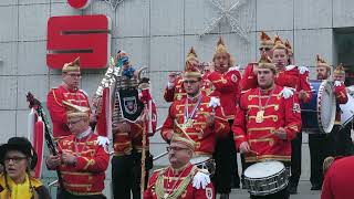 Viersen KarnevalsErwachen 2018 Einzug Prinzengarde und RegimentsMusikzug [upl. by Annairt]