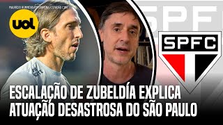 SÃƒO PAULO FAZ JOGO DESASTROSO E ZUBELDÃA COMEÃ‡A A FICAR SOB PRESSÃƒO SE NÃƒO MELHORAR DIZ TIRONI [upl. by Florri]