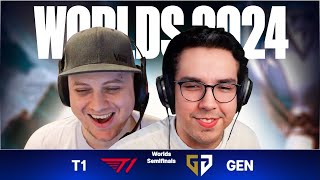 T1 VS GENG  SEMIFINAL WORLDS 2024  ILHA DO CONGO [upl. by Yetti172]