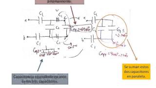 Circuito de Capacitores En Serie y Paralelo Combinados Suma [upl. by Aderfla550]