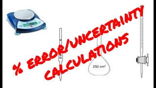 Percentage uncertainty calculations [upl. by Soalokcin]