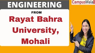 Rayat Bahra University Mohali  Admissions  Engineering  Fees  Courses  Program [upl. by Eelidnarb400]