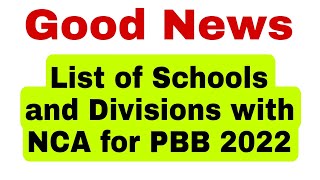 Good News DBM released the Notice of Cash Allocations for PBB 2022 of the schools and divisions [upl. by Zoha]