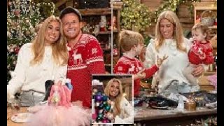 Stacey Solomon cosies up to husband Joe Swash in festive jumpers as she shares her crafting skills [upl. by Atinaujnas345]