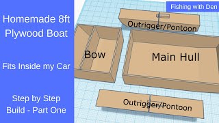 Homemade 8ft Plywood Boat that Fits Inside My Car – Step by Step Build – Part One [upl. by Sillad]