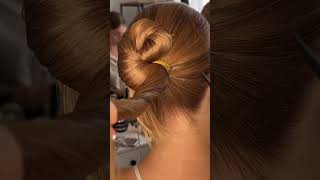 STYLISH SWIRL Sleek Hair tutorial 🤎Credit marinastylist [upl. by Hassadah65]