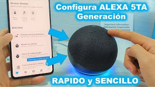 Como CONFIGURAR ALEXA Echo Dot 5 Generacion [upl. by Einnod220]