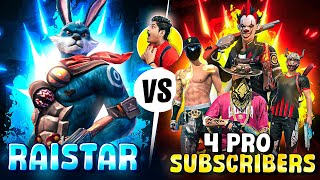 Raistar Vs 4 Pro Playes 🔥 Best Clash Squad Battle WHO WILL WIN MUST WATCH freefire [upl. by Petracca862]