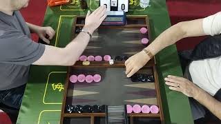 Backgammon Cyprus Open SUPERJACKPOT 1st round Timur Azizov pink  Nodar Gagua black [upl. by Iznekcam]