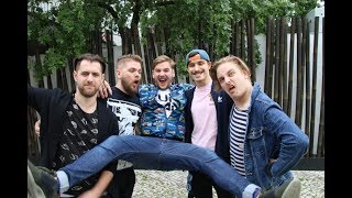 Interview with AWS from Hungary  Eurovision in Lisbon 2018 [upl. by Tnahsin]