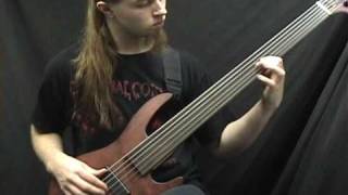 Obscura Anticosmic Overload on bass guitar [upl. by Aloisia]