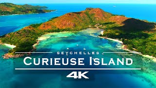 Curieuse Island Seychelles 🇸🇨  by drone 4K [upl. by Neeruan]