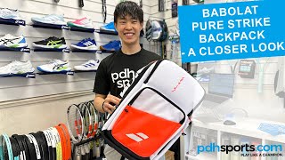 Babolat Pure Strike Backpack review by pdhsportscom [upl. by Eenor131]