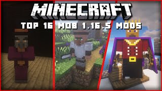 Top 16 Minecraft 1165 Mods that Add Mobs Creatures amp Animals FORGE [upl. by Elburt]