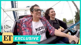 Watch Johnny Knoxville and Chris Pontius Attempt Interview on a Roller Coaster Exclusive [upl. by Llerrad853]