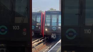 2 DLRs at Greenwich explore tfl train dlr railways fypシ゚viral shorts [upl. by Airbas]