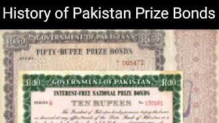 History of Pakistan Prize Bonds for Rs 10501001000025000 [upl. by Litnahs]