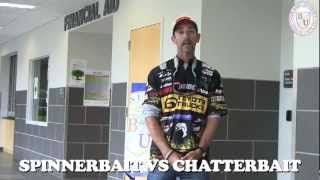 Mike Iaconelli When To Choose A ChatterBait Over A Spinnerbait [upl. by Seftton]