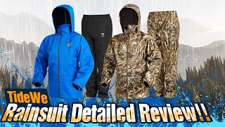 TideWe Rain Suit Review  Does It Keep You Dry [upl. by Alben25]