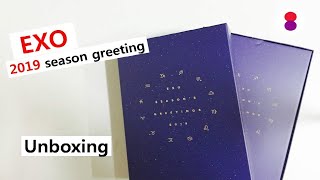 Unboxing Exo Seasons Greetings 2019 엑소 시즌 그리팅 언박싱 개봉 Season Greeting [upl. by Toomin113]