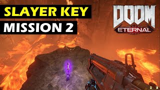 How to get the Slayer Key in Mission 2 Exultia  DOOM Eternal Slayer Key Location [upl. by Cristi]