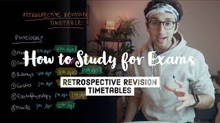 How to study for exams  The Retrospective Revision Timetable [upl. by Aracahs]