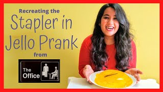 How to ACTUALLY recreate the Stapler in Jello Prank from The Office  a very interesting end 🤣 [upl. by Zwick]