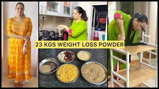 MY 23KGS WEIGHT LOSS  HOME MADE WEIGHT LOSS POWDER PREPARATION [upl. by Maribeth878]