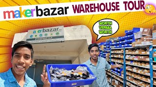 I Went To MakerBazar Warehouse  In Telugu  Telugu Experiments  makerBazar Warehouse Tour [upl. by Pattie]