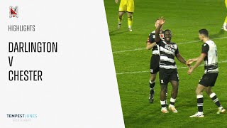 Match Highlights Darlington 10 Chester  National League North [upl. by Anelhtak152]