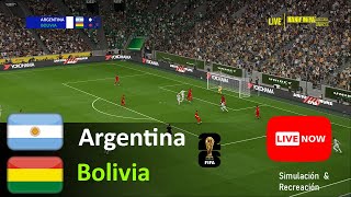 🔴Argentina vs Bolivia LIVE  2026 World Cup Qualifiers  Match Live Today Simulation [upl. by Aicrag]