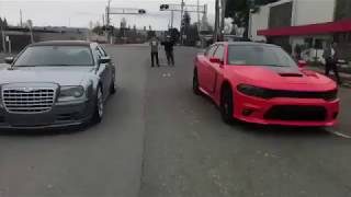 SRT8 300 vs Scat pack charger [upl. by Shantha622]