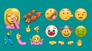 All 72 New Emojis for 2016 [upl. by Naegem]