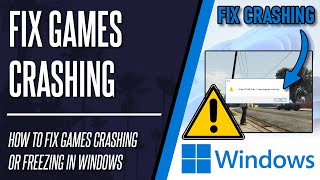 How to FIX Game Crashing or Freezing on Windows 10 or 11 [upl. by Wendie563]