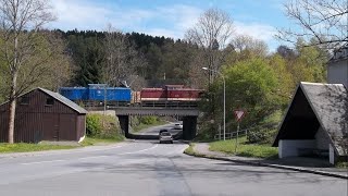 204 0339 und 204 2372 rangieren am 2342024 mit einem Bauzug an der Wendeschleife Buchholz [upl. by Sheena]