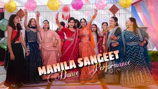 Lovely Bhabhi Dance In Pahadi Mahila Sangeet  Indian Wedding  Uttarakhand AJ Vlogx [upl. by Ariaz903]