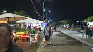 Philippines Palawan Puerto Princesa Baywalk  walking around  night [upl. by Gimble]