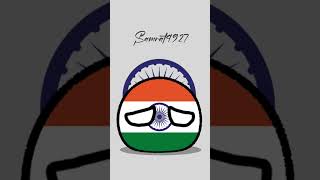 The IndoPakistani war of 1971countryballs india history edit [upl. by Nonnerb]