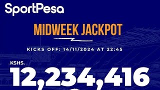 SPORTPESA MIDWEEK JACKPOT PREDICTION 14TH15TH NOV 2024DOUBLE CHANCE [upl. by Elauqsap]