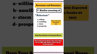 Antonyms and synonyms for competitive exams Antonyms and synonyms english vocabulary shorts feed [upl. by Atal]