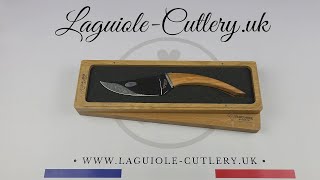 The Buron Laguiole Cheese Knife Olive Wood  Laguiole UK [upl. by Ilujna623]