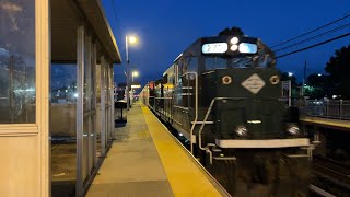 LIRR Greenport scoot equipment swap meets NYAR RS51 at Bethpage [upl. by Dnomhcir601]