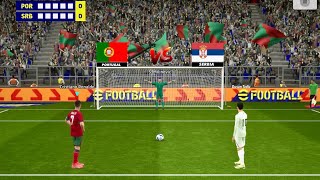 Serbia vs Portugal Penalty Shootout 🔥 Cristiano Ronaldo vs Dusan Tadic 🔥 [upl. by Charmane]