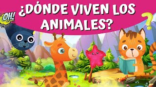 Adivina dónde viven los animales y sus entornos con sonidos [upl. by Dorolisa302]