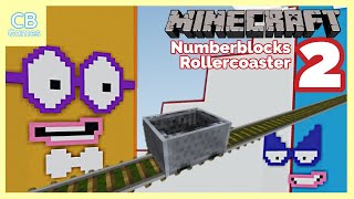 Numberblocks 11 to 20 Rollercoaster  Numberblocks Minecraft  Giant Numberblocks [upl. by Lauralee713]